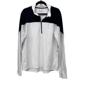 Under Armour Men's‎ XL Black Half-Zip Pullover HeatGear Athletic Top Fitted